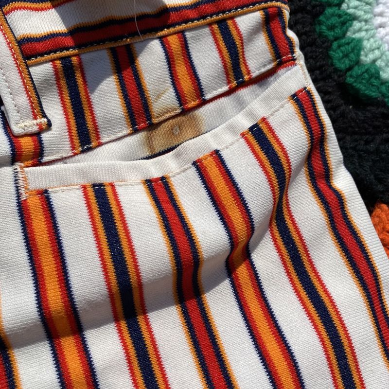 70s Stripe Bell Bottoms Pants パンツ ヴィンテージ