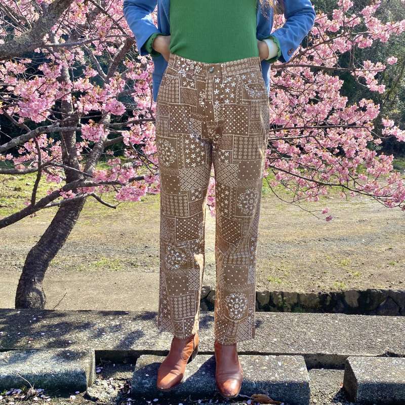 70's Vintage Levi's バンダナ柄 パンツ W28 - ∞ SOL ∞